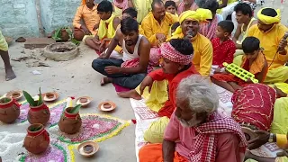 आंगना में महादेव पूजा बनी माता का पूजन में लाचारी भजन व्यास भोला जी भेलवा बजार मो 8969236975