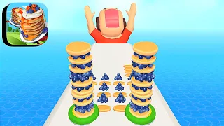 Pancake Run ​- All Levels Gameplay Android,ios (Levels 496-499)