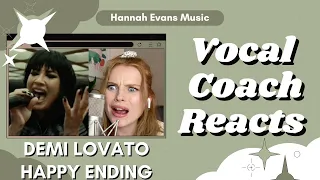 DEMI LOVATO 'Happy Ending' Live | Vocal Coach Reacts | Hannah Evans Music