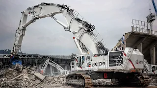 EUROPE'S Biggest DEMOLITION excavator! Modified CAT 6015b