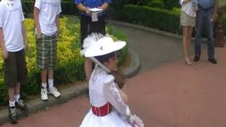 Meeting Mary Poppins on Paige's Make A Wish Trip.MOD