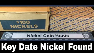 Coin Roll Hunting Nickels - Key Date Nickel Found!