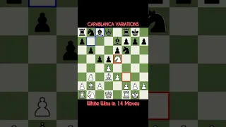 Capablanca Variation | Mate in 14 moves #chess #rapid #blitz #checkmate #chessgame #chesstraps