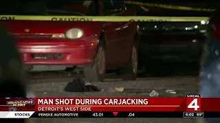 Man shot during carjacking on Detroit's west side