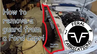 How to remove a guard from a Ford Capri