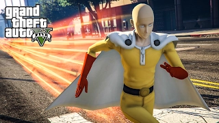 ไซตามะ เทพบุตรหมัดเดียวจอด GTA5 (Saitama One Punch Man mod)