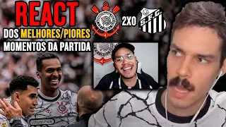 REACT: Corinthians 2x0 Santos | Gols e melhores momentos (Vitinho e Faraldo)