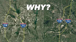 Why I-35 splits into two branches