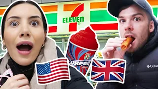 Brits Explore 7-ELEVEN for the First Time Ever!!