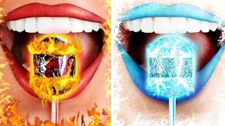 HOT VS COLD Siblings |Gamers Struggles in School -How To Become POPULAR In VIDEO GAMES by La La Life