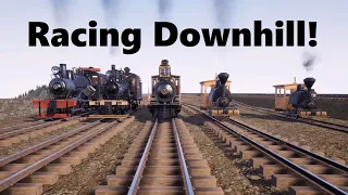 Downhill Locomotive Race in Railroads Online!