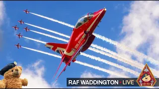 LIVE RAF WADDINGTON HOME OF THE RED ARROWS, ISTAR RIVET JOINT & SHADOW R1 12.02.24