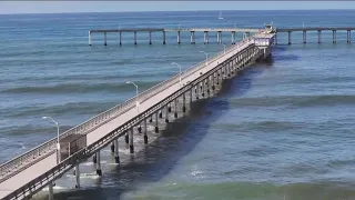 High surf continues in San Diego, damaging Ocean Beach Pier