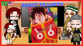 One Piece React to Luffy Gear 5 vs Rob Lucci | Gacha React | One Piece |1/3|🇧🇷🇺🇸