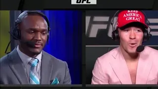 Colby Covington and Kamaru Usman  argument