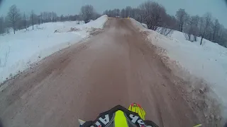 Мотокросс Володарск, 16.12.18., класс без шипов, первый заезд