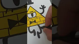 drawing bill cipher  #posca#shorts