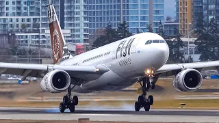 (4K) Fiji Airways Inaugural Flight to Vancouver YVR