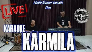 Karmila | Farid Harja - karaoke Live nada dasar cowok