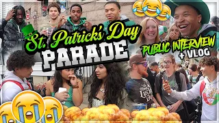ST. PATRICK'S DAY PARADE IN BOSTON! *PUBLIC INTERVIEW & VLOG!*