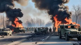 Happened today! A convoy of 4,000 troops and 2 US generals was ambushed by Russia on the border