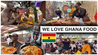 GHANAIANS Enjoying Their Local Authentic Food at the Biggest CHOP BAR in Accra! December in Ghana