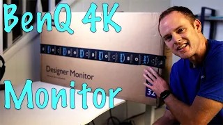 My New Macbook M1 Pro Monitor - BenQ PD3205U Unboxing & First Look