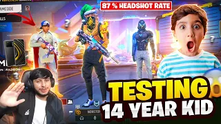 Testing 14 Year Kid Player 🤯 To Join NG ESPORTS? 🔥 || On Nonstop Gaming Live 😱 - Garena Free Fire