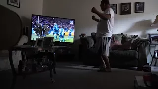 My dad's HILARIOUS reaction to Cristiano Ronaldo's bicycle kick goal against Juventus