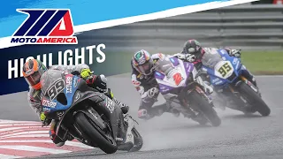 MotoAmerica Medallia Superbike Race 1 Highlights at New Jersey 2023