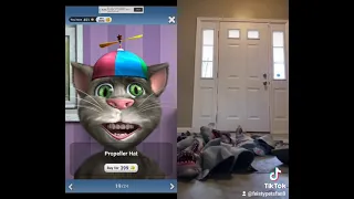 talking tom reacts to shark puppets multiplying
