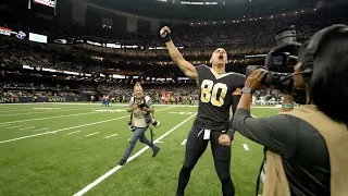 Jimmy Graham leads Saints Pregame Chant inside Caesars Superdome | 2023 NFL Week 1