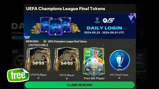 FREE 98-99 UTOTS GIFT PACKAGE!! HOW TO GET UTOTS & UCL FINAL PACK TOTS EVENT FC MOBILE 24!