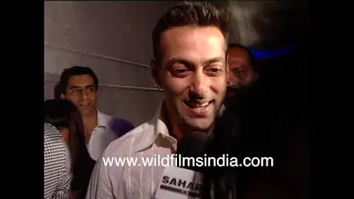 Salman Khan struts around in a good mood, cackling and crackling with laughter, at a fashion event