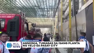 Ammonia, tumagas sa isang planta ng yelo sa Pasay City