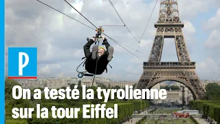 On a sauté de la tour Eiffel en tyrolienne