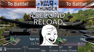 Fastest Reload in Top Tier - Type 10 / TKX - War Thunder