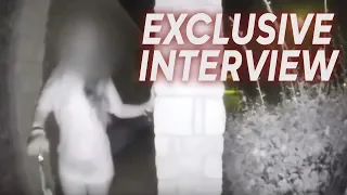 Doorbell cam woman's emotional interview | EXCLUSIVE VIDEO