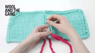 How to knit: Vertical invisible seaming