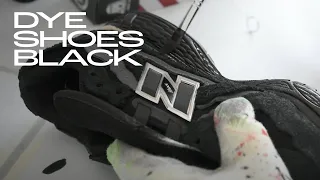 How to Dye Shoes Black (New Balance Customs)