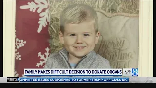 After crash, family decides to donate child's organs