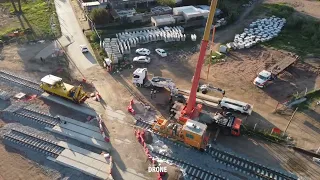 El Ferrocarril Central llegó a Montevideo con sus máquinas! By Alan Drone Uy