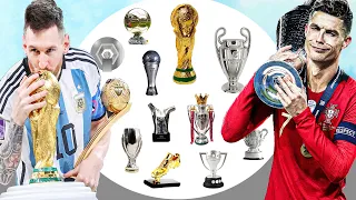 Lionel Messi Vs Cristiano Ronaldo All Awards & Trophies