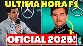💥BOMBAZO: SERGIO PÉREZ NUEVO CONTRATO con MERCEDES en 2025 para SUSTITUIR a HAMILTON! | F1 Noticias