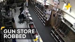 Houston Gun Store Robbery Caught On Video