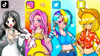 My Litte Pony Transformation Anime Social Network | 마이 리틀 포니변환 | 재미있는 스톱 모션 만화 | Annie Korea