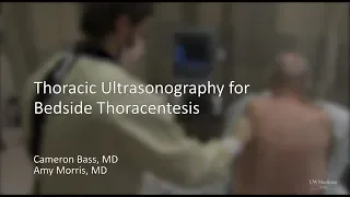 Thoracic Ultrasonography for Bedside Thoracentesis