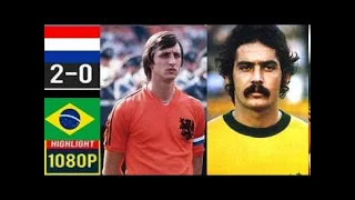 Netherlands 2 x 0 Brazil (Rivelino, Cruyff)  ●1974 World Cup Extended Goal & Highlights HD 1080