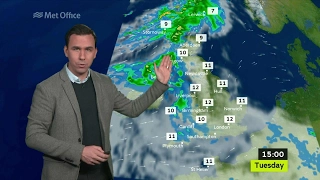 Monday evening forecast 20/02/2017