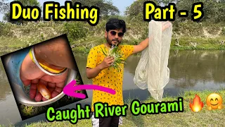 Duo Fishing - Part 5🤗, Caught River Gourami 😳🤗😜🔥 | River Gourami Fish for aquarium | River Fish